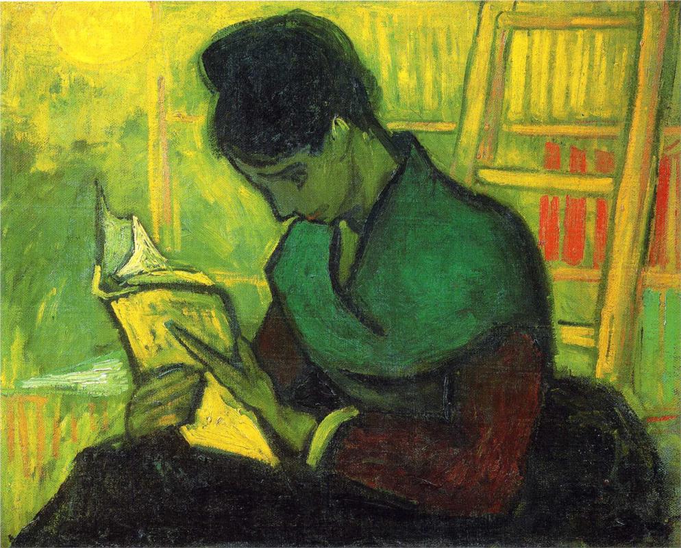 The Novel Reader - Van Gogh Painting On Canvas